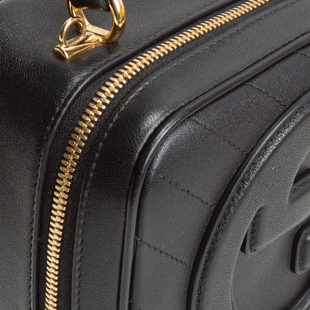 GU Leather Blondie Top Handle - Black