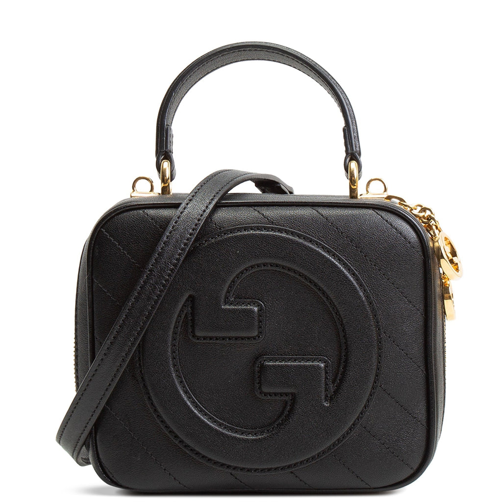 GU Leather Blondie Top Handle - Black