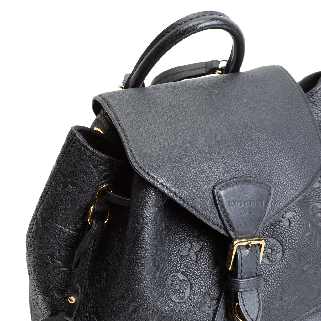 LV Monogram Empreinte Montsouris Backpack - Black