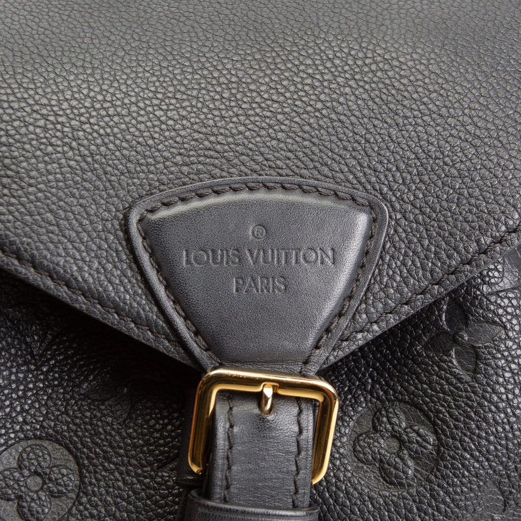LV Monogram Empreinte Montsouris Backpack - Black