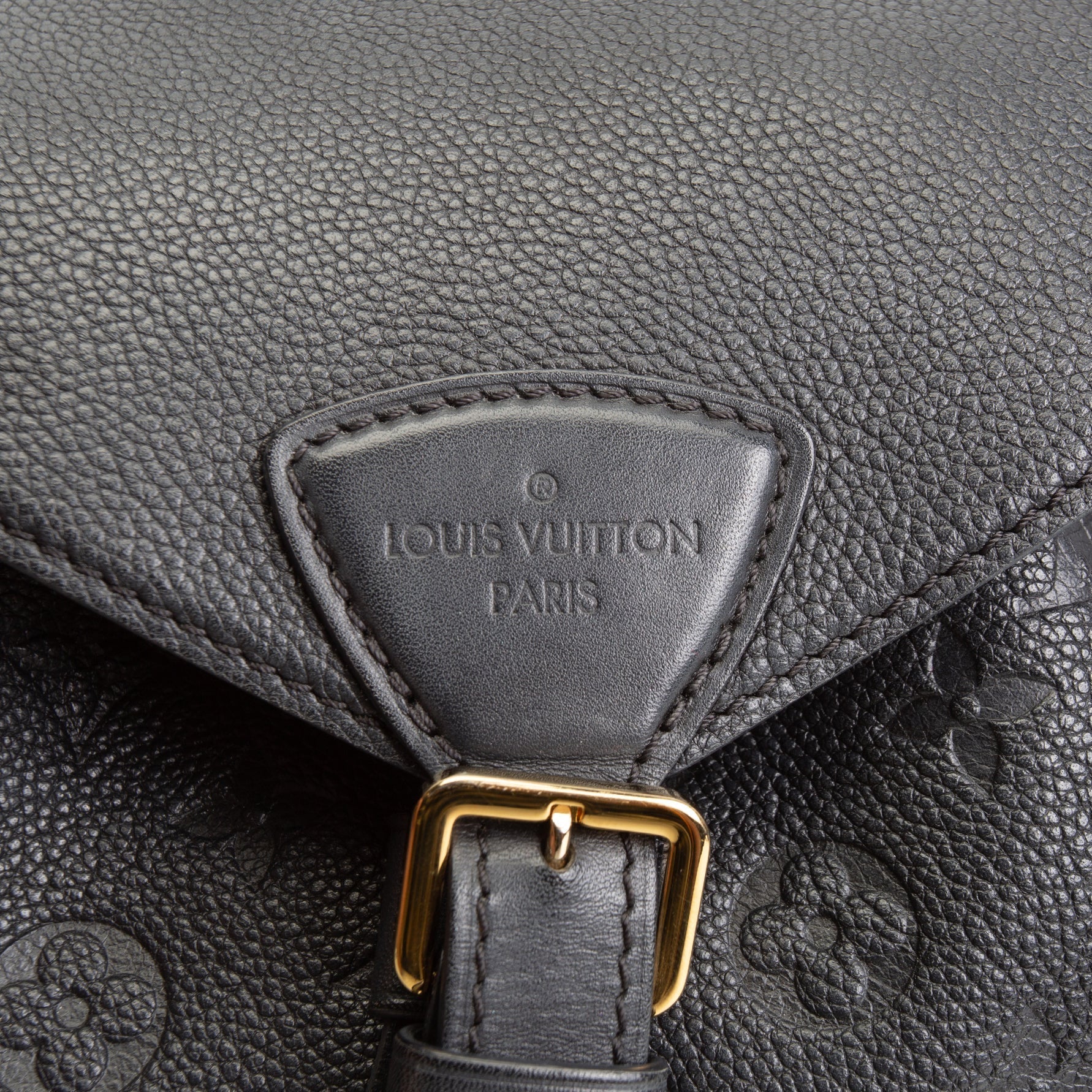 LV Monogram Empreinte Montsouris Backpack - Black