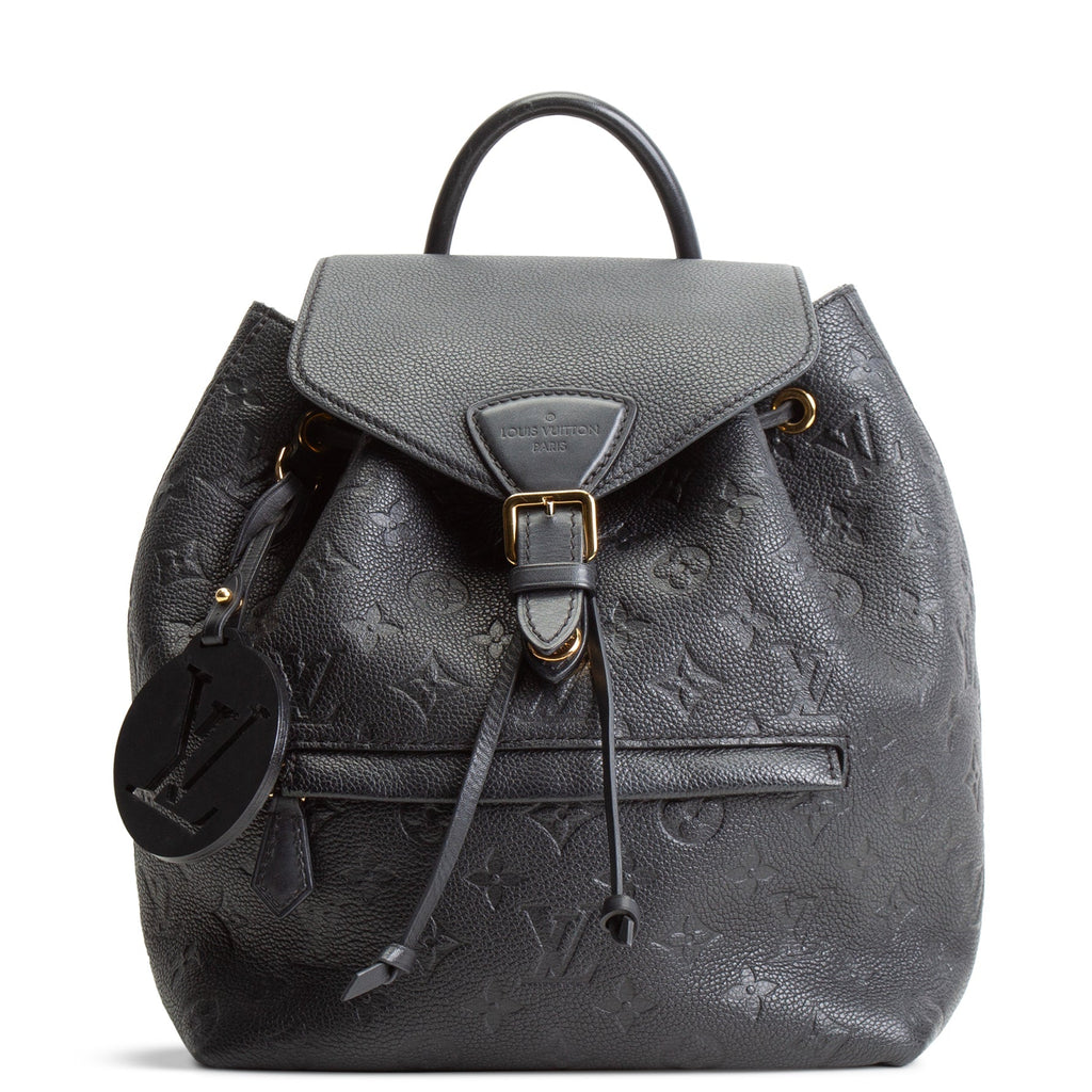LV Monogram Empreinte Montsouris Backpack - Black