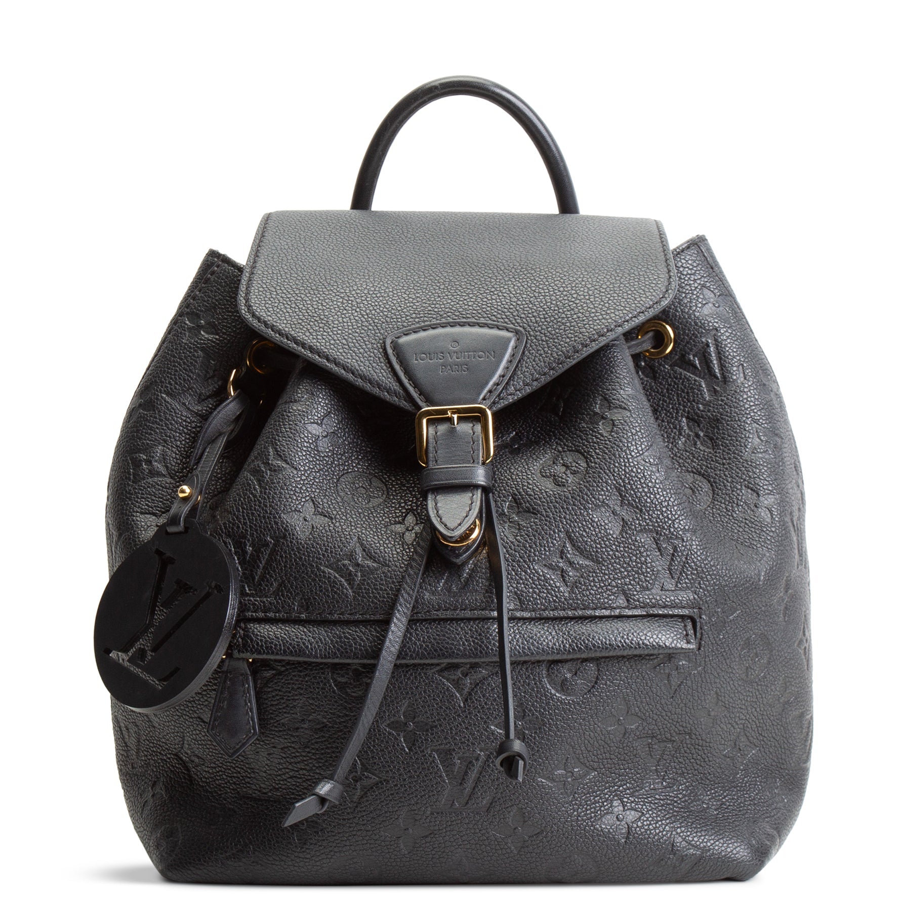 LV Monogram Empreinte Montsouris Backpack - Black