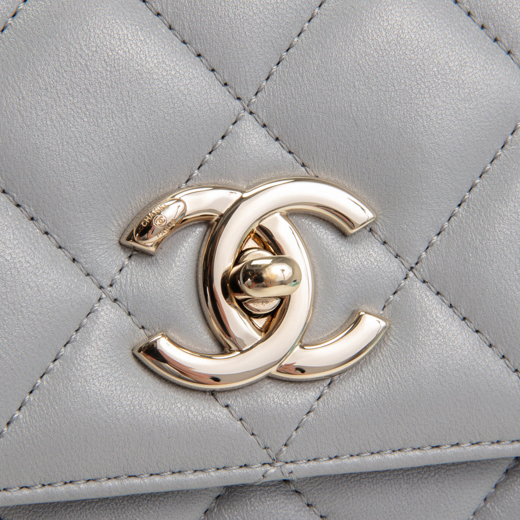 CH Trendy CC Small Flap Bag - Light Grey