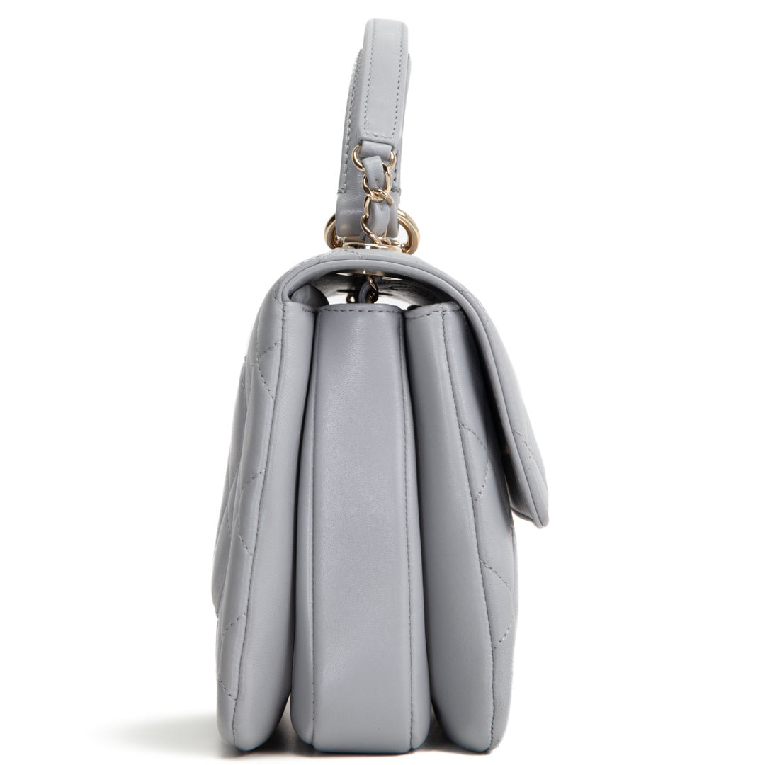 CH Trendy CC Small Flap Bag - Light Grey