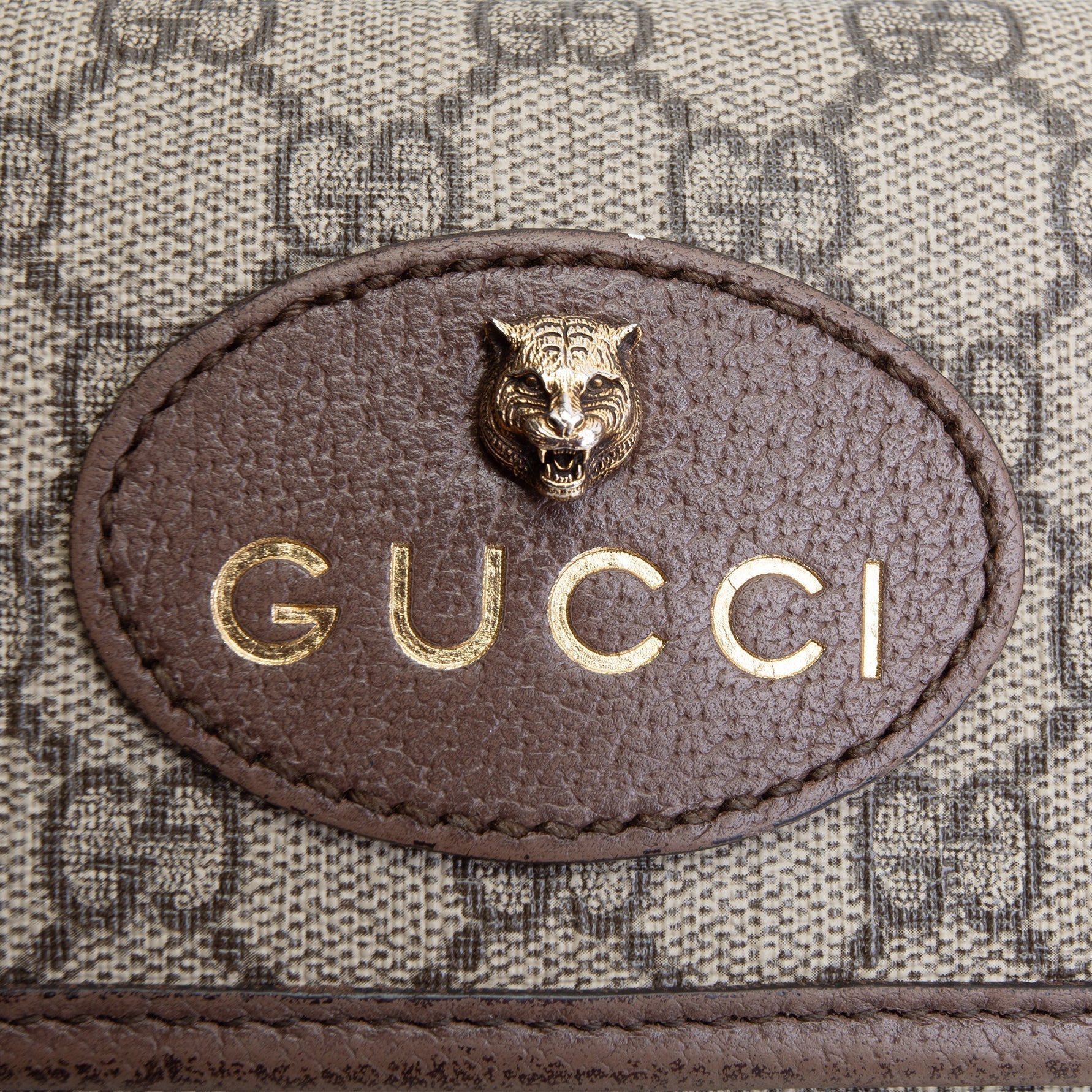 GU Neo Vintage Web Belt Bag Brown