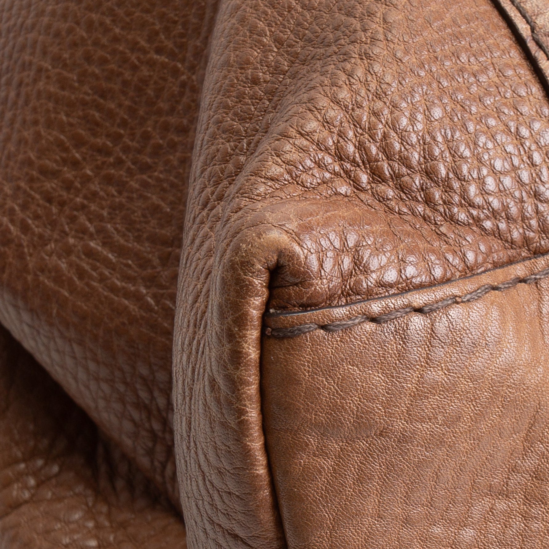 GU Guccissima Bamboo Leather Handbag- Brown OUTLET FINAL SALE