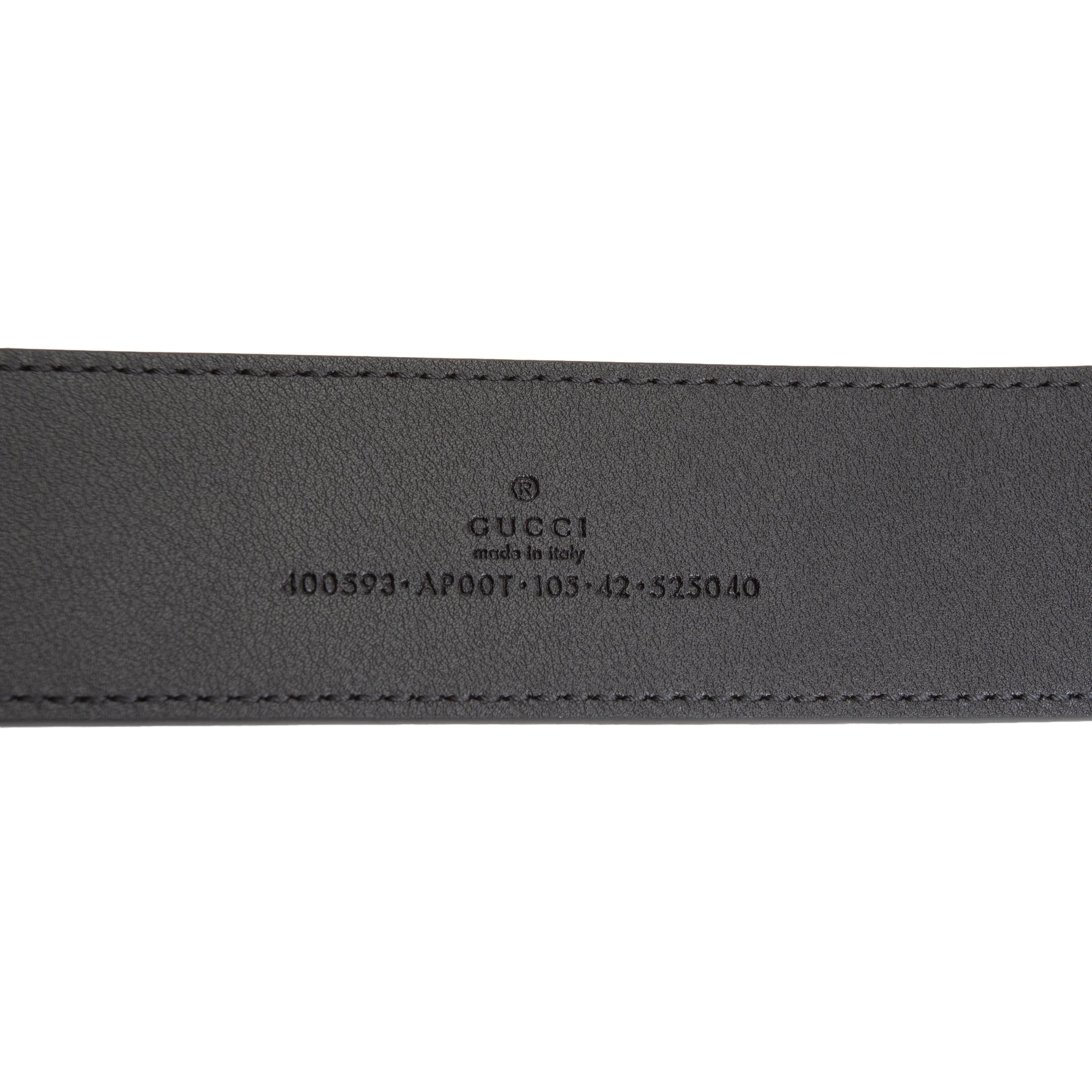 GU GG Marmont Wide Belt - Black