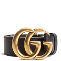 GU GG Marmont Wide Belt - Black