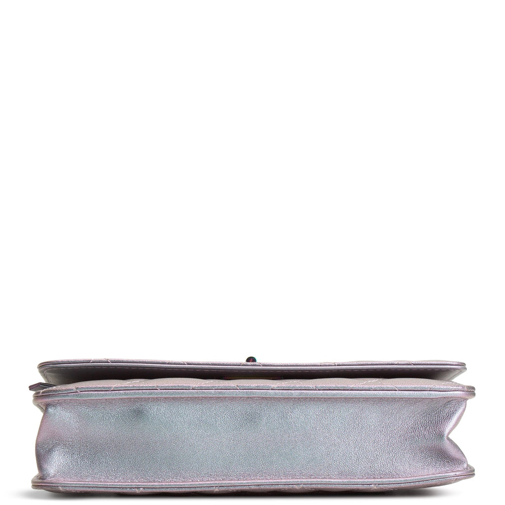 CH 255 Reissue Iridescent Quilted Wallet on Chain