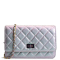 CH 255 Reissue Iridescent Quilted Wallet on Chain