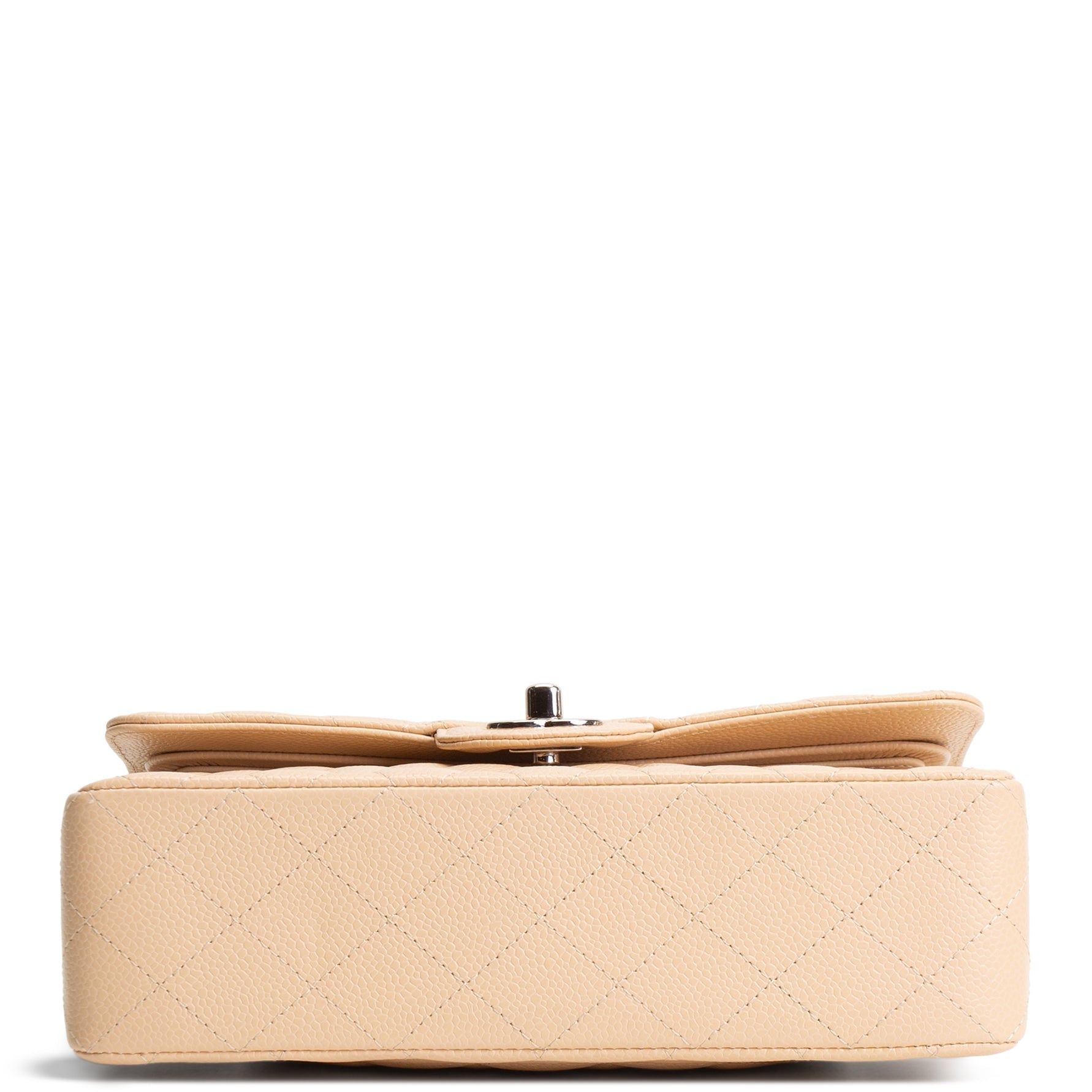 CH Classic Caviar Double Flap Small - Nude