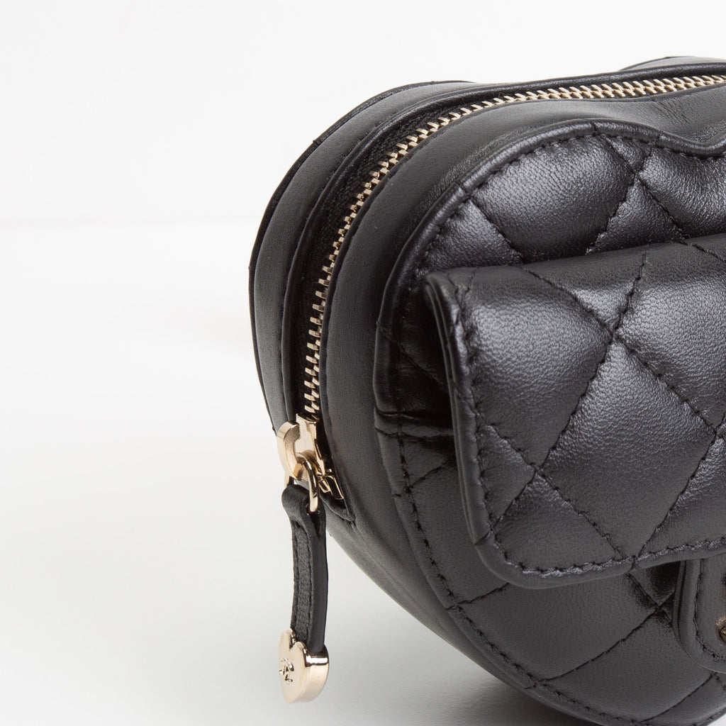 CH Mini CC In Love Heart Belt Bag - Quilted Lambskin