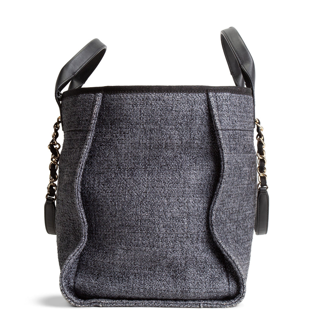 CH Lurex Medium Deauville Shopping Tote - Navy