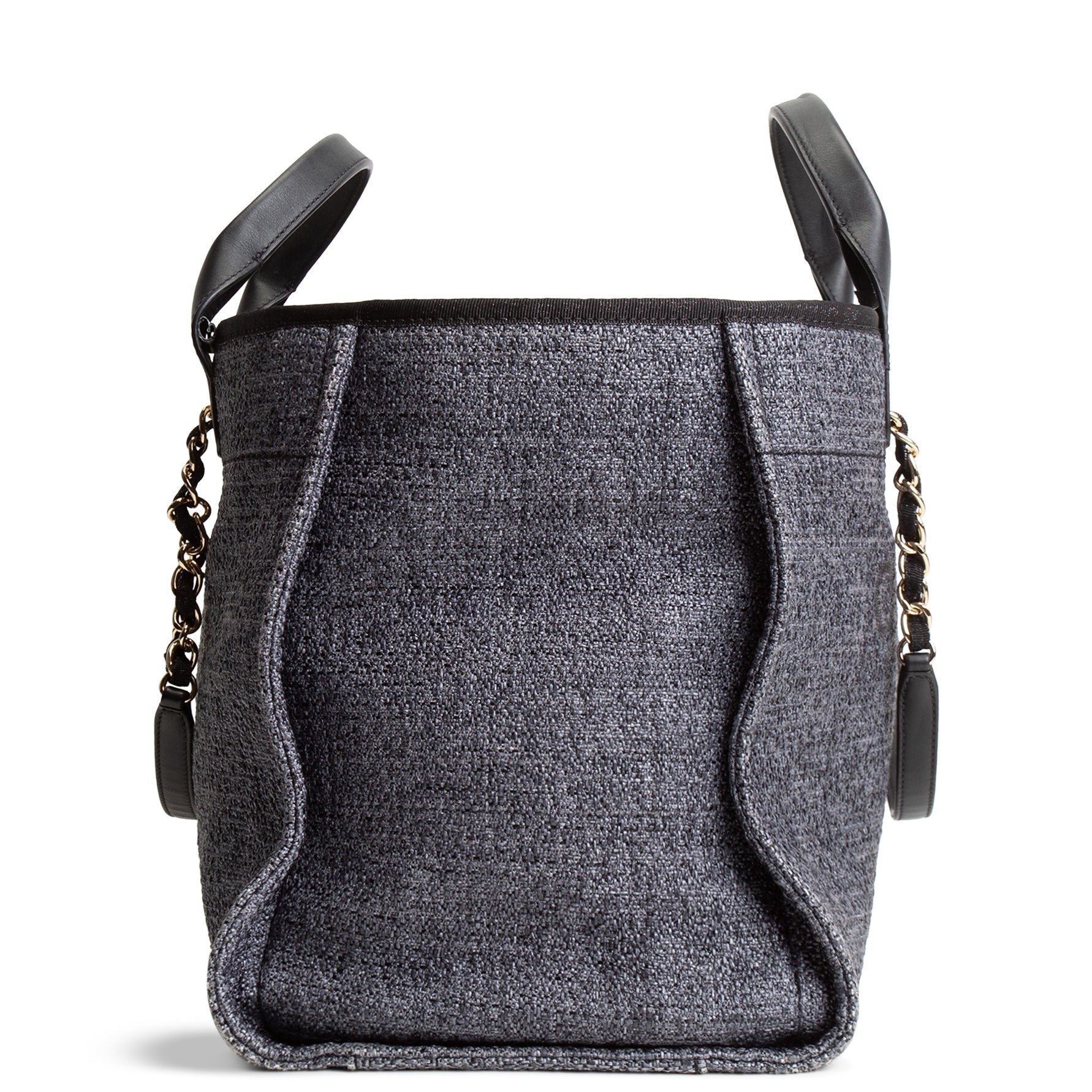 CH Lurex Medium Deauville Shopping Tote - Navy