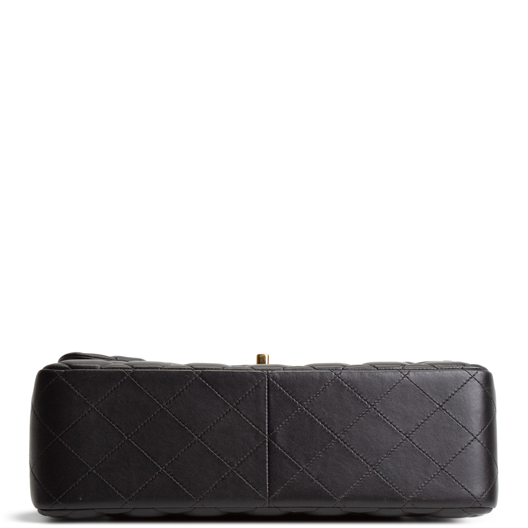 CH Lambskin Jumbo Double Flap - Black