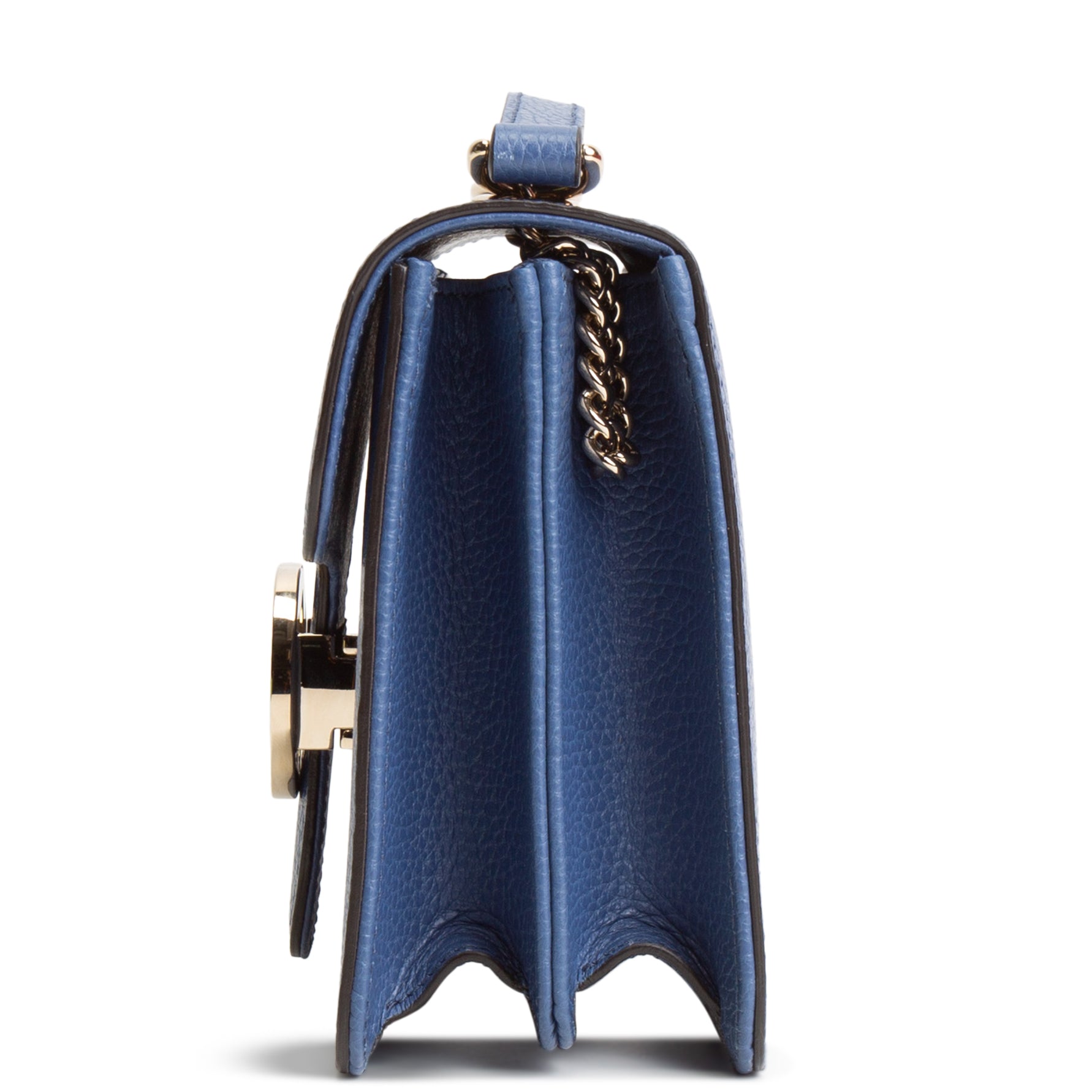 GU Interlocking G Dollar Bag - Blue