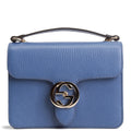 GU Interlocking G Dollar Bag - Blue