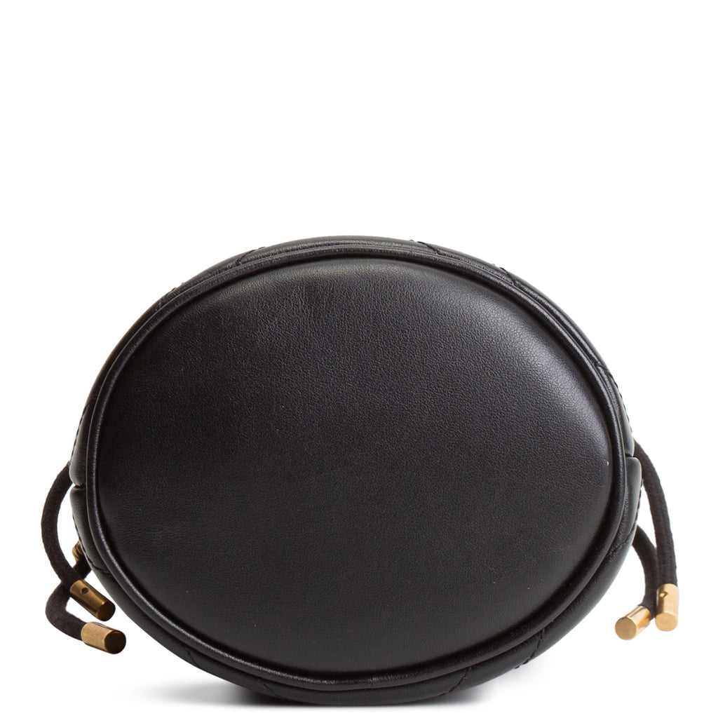 GU GG Marmont Small Bucket Bag - Black