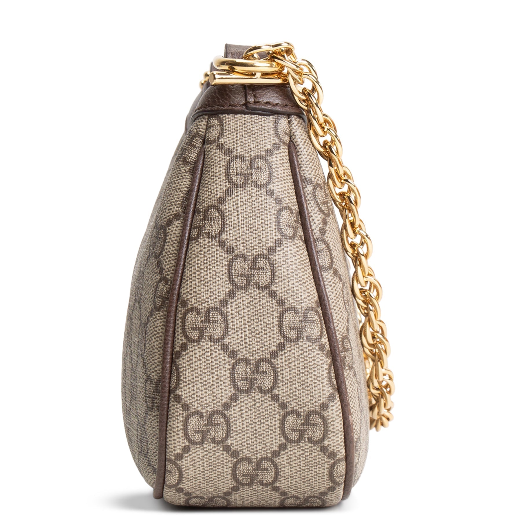 GU GG Supreme Ophidia Small Shoulder Bag - Beige & Ebony