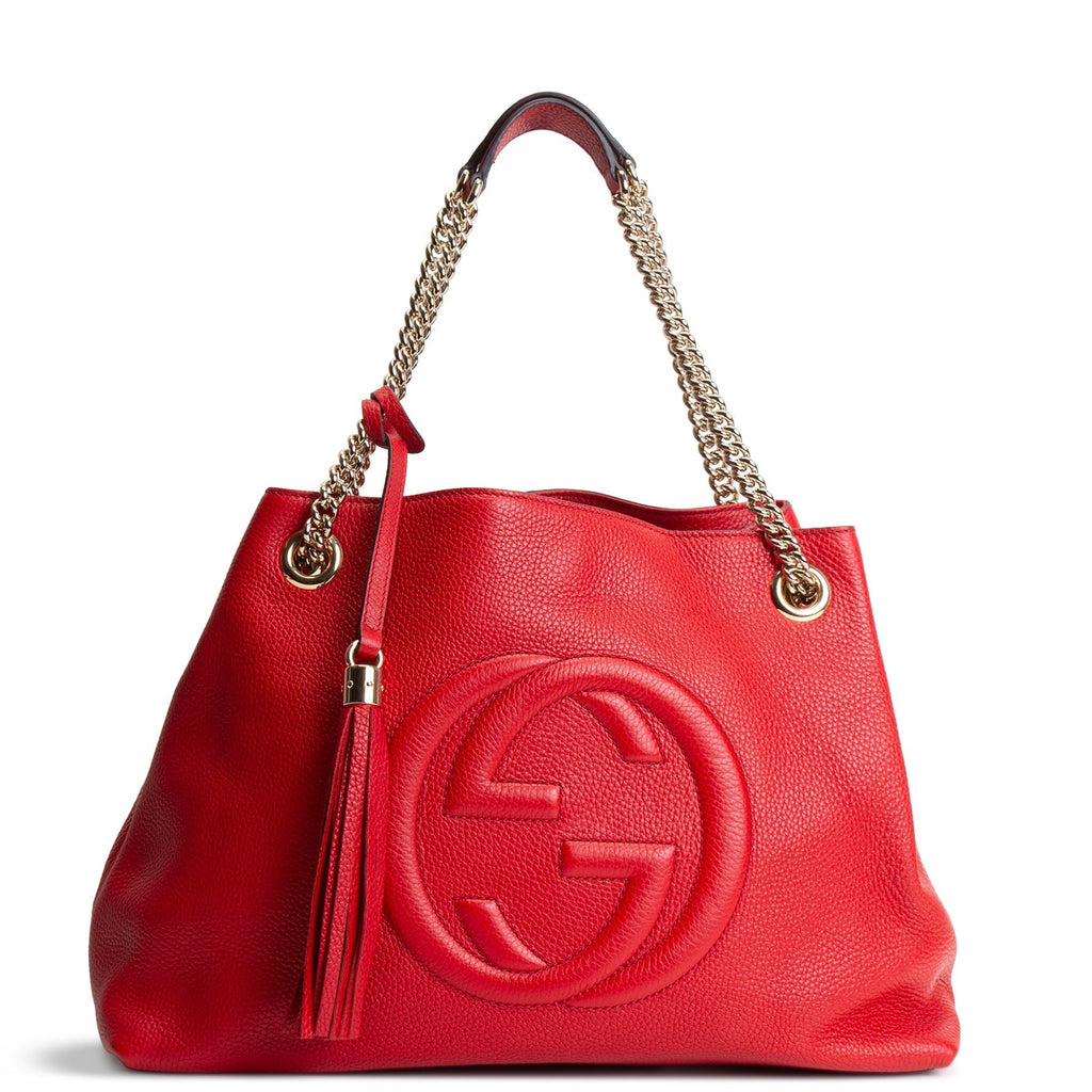 GUI Soho Medium Chain Tote - Red
