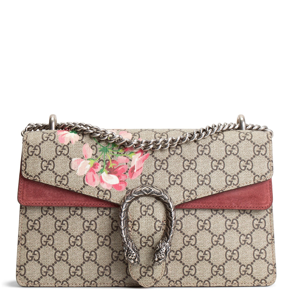 GU Small GG Supreme Blooms Dionysus Shoulder Bag - Pink