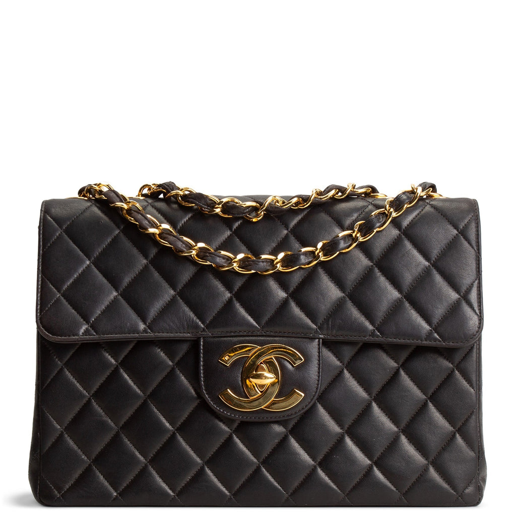 CH Vintage Maxi CC Flap Bag - Black