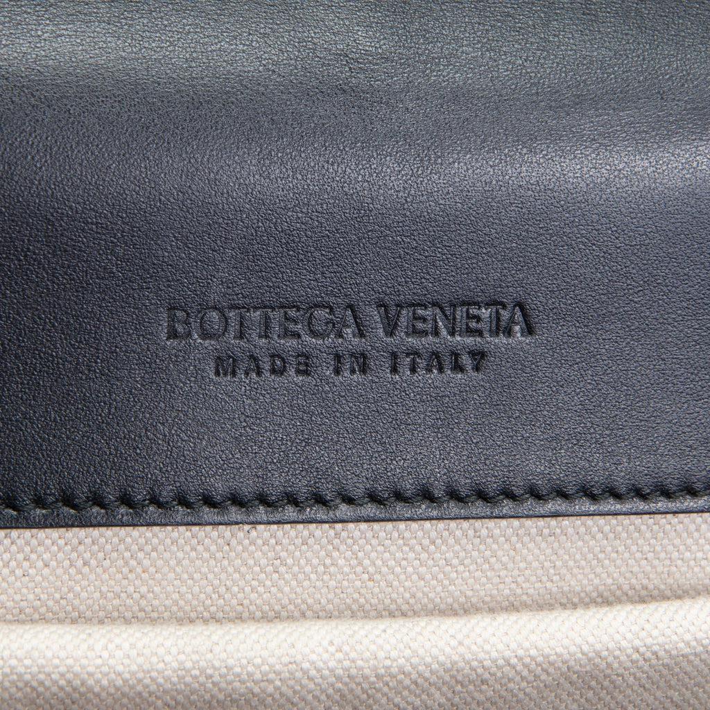 BT VENETA Leather Intrecciato Back To School Backpack - Black