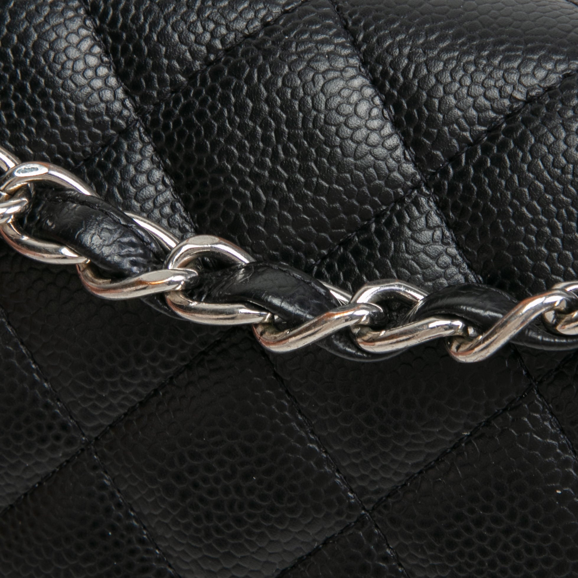CH Caviar Classic Jumbo Double Flap - Black