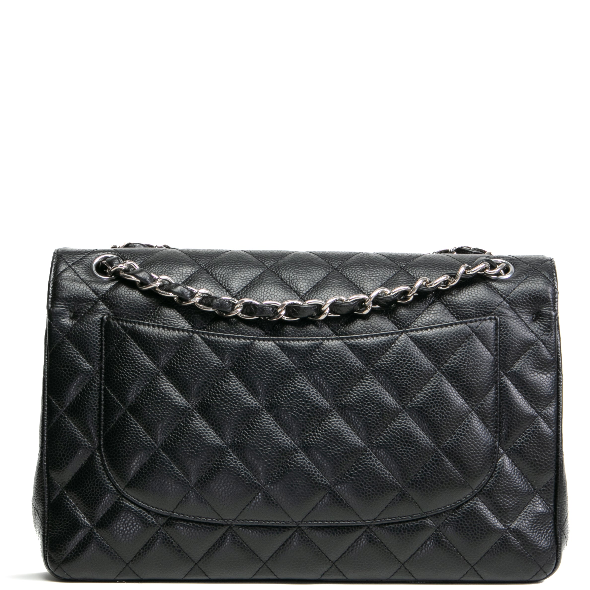 CH Caviar Classic Jumbo Double Flap - Black