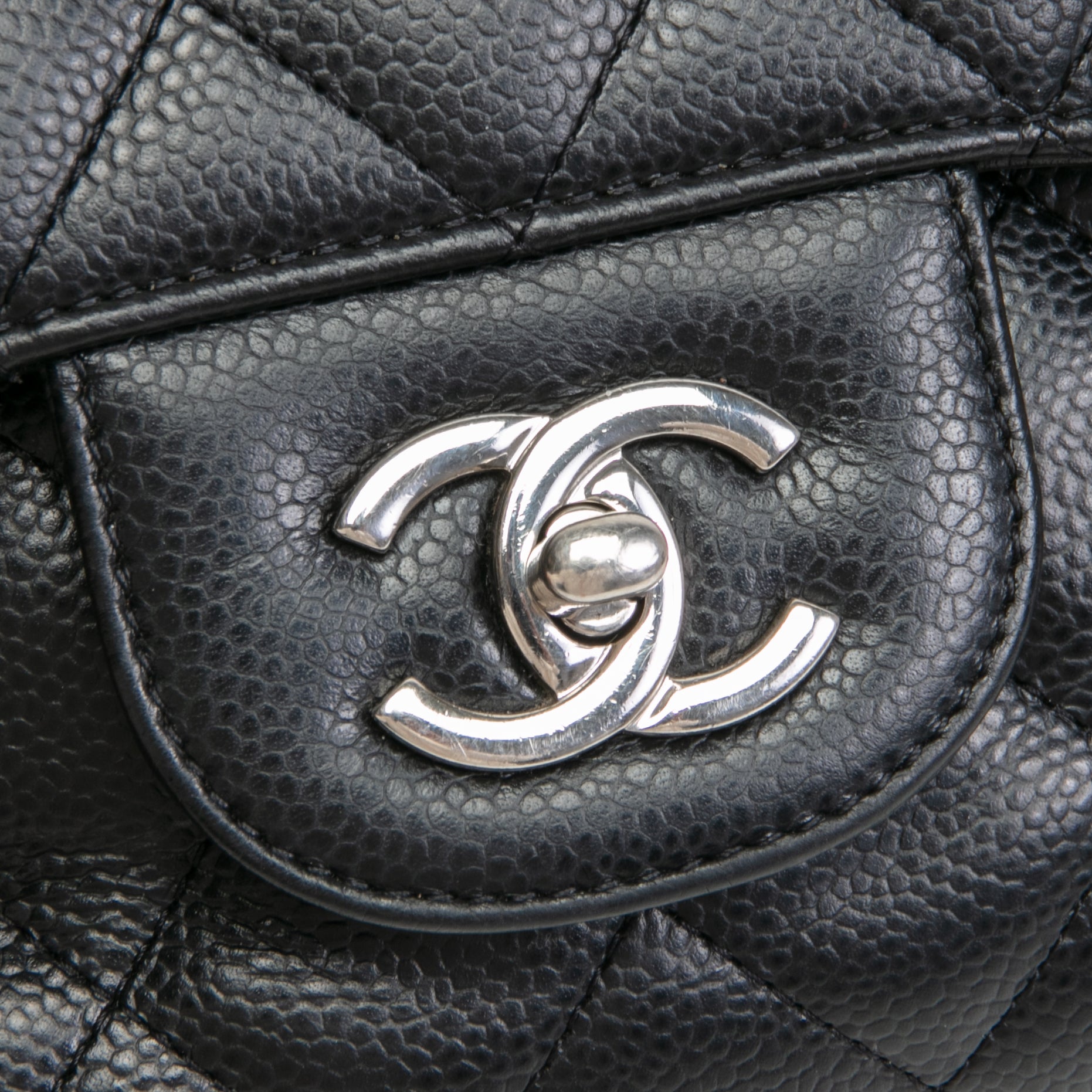 CH Caviar Classic Jumbo Double Flap - Black