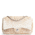 CH Sequins Flap Bag - Ivory