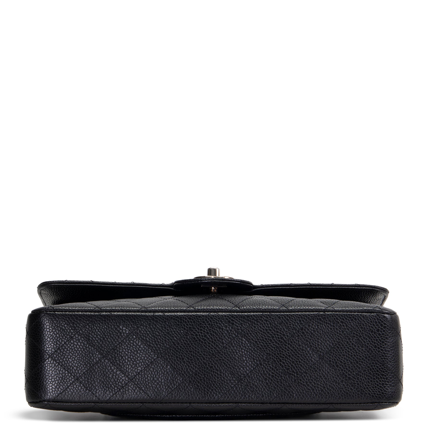 CH Classic Caviar Medium Double Flap - Black
