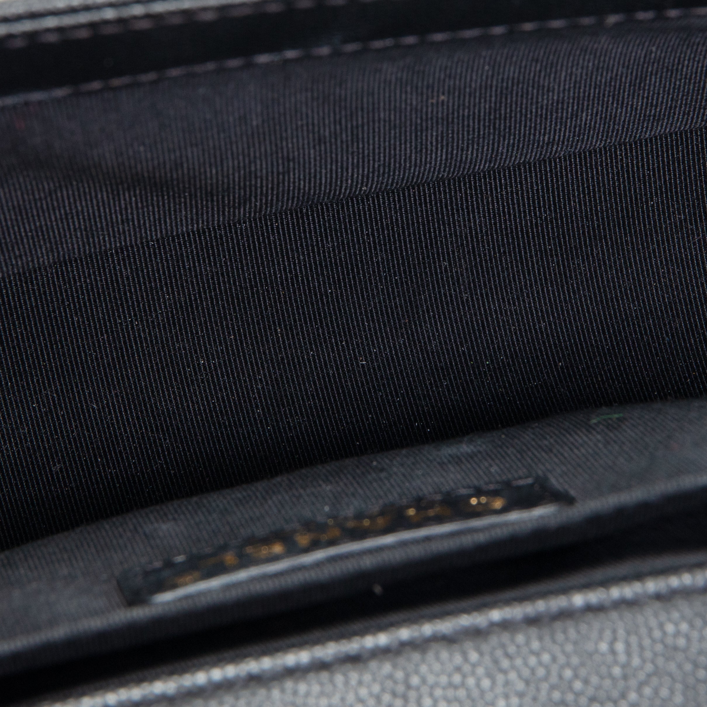 CH Caviar Medium Boy Bag - Black