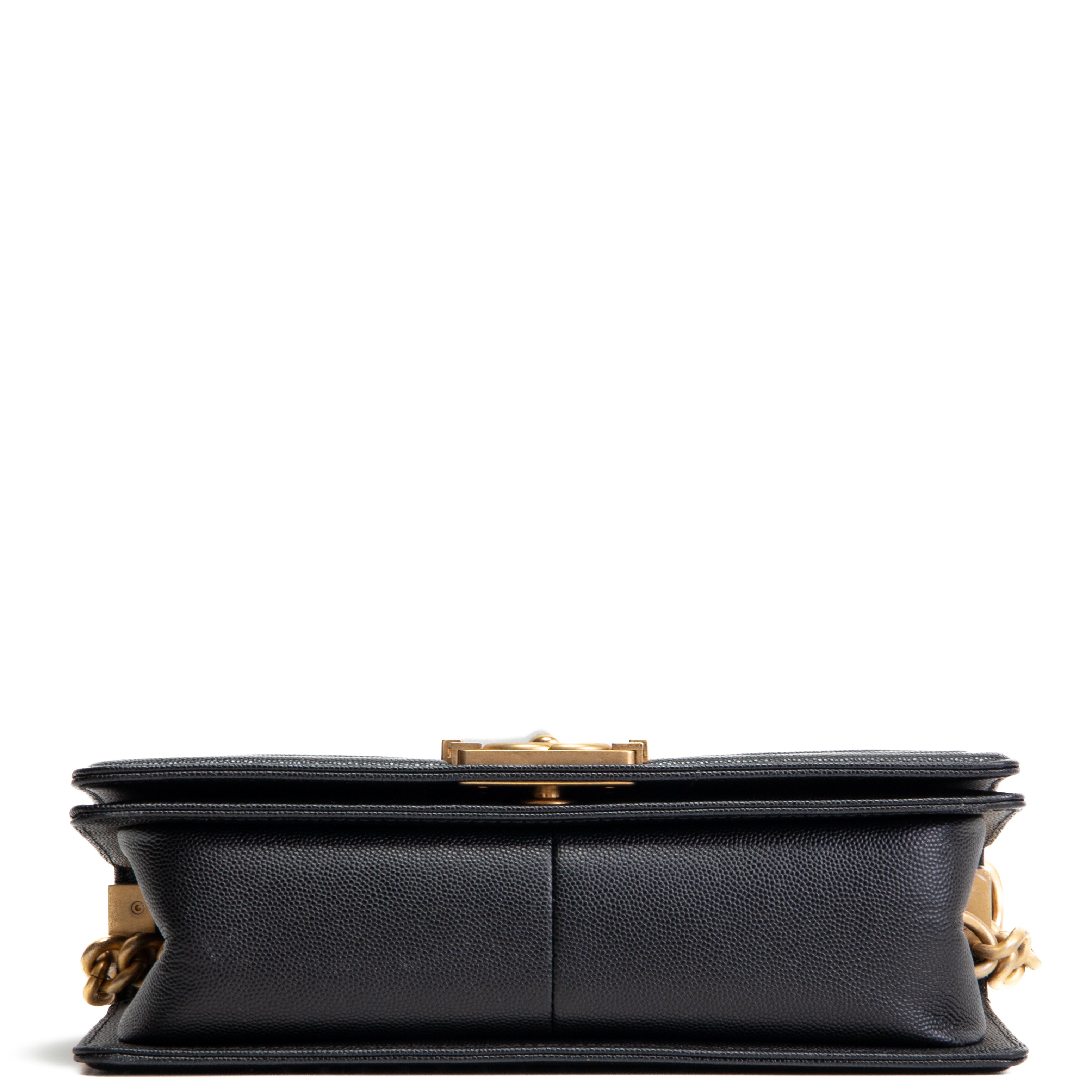 CH Caviar Medium Boy Bag - Black