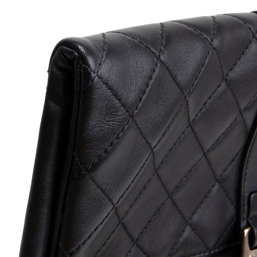 CH Grip Clutch Black Calfskin