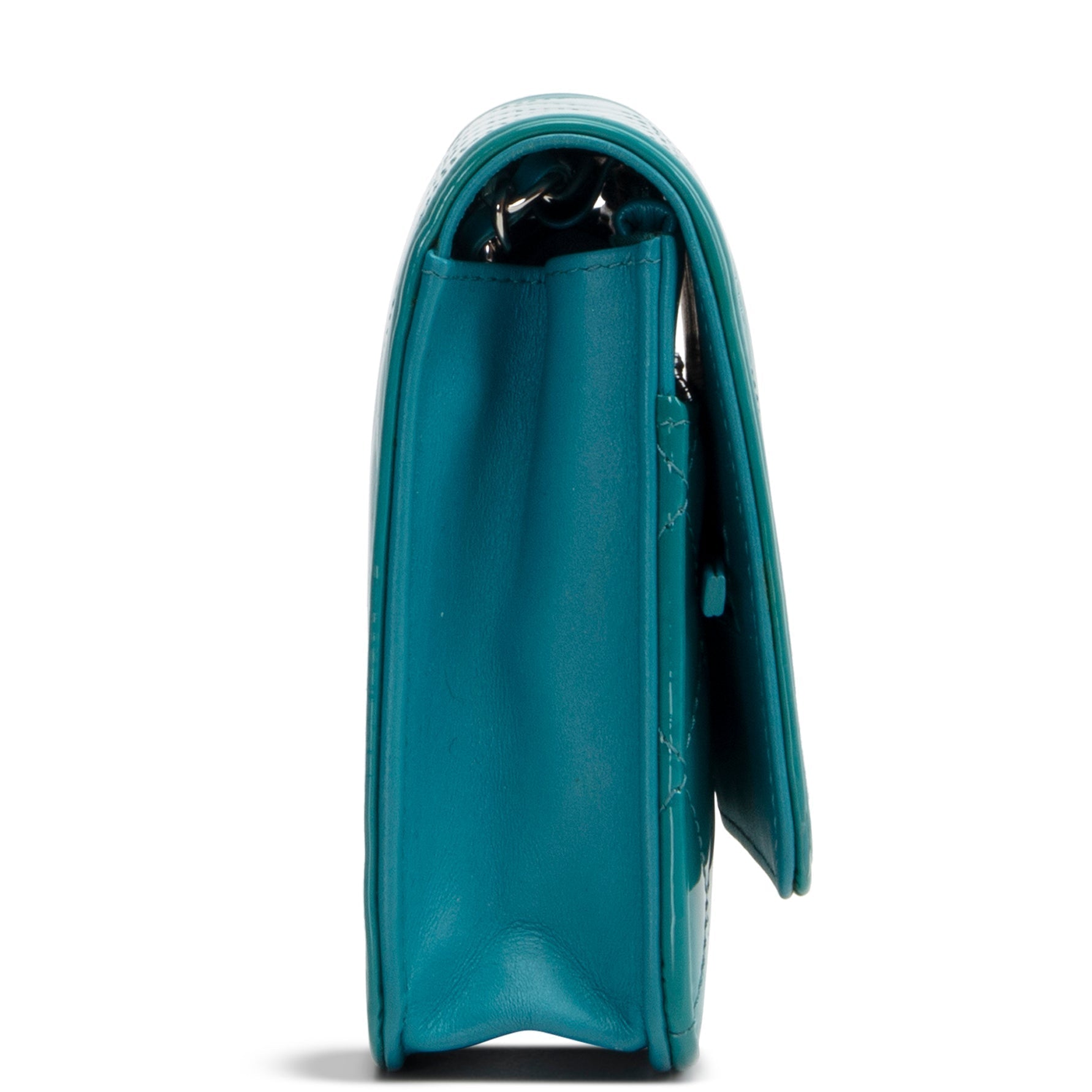 CH Patent Boy Wallet On Chain - Turquoise