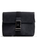 GU GG Canvas Waist Bag - Black OUTLET FINAL SALE