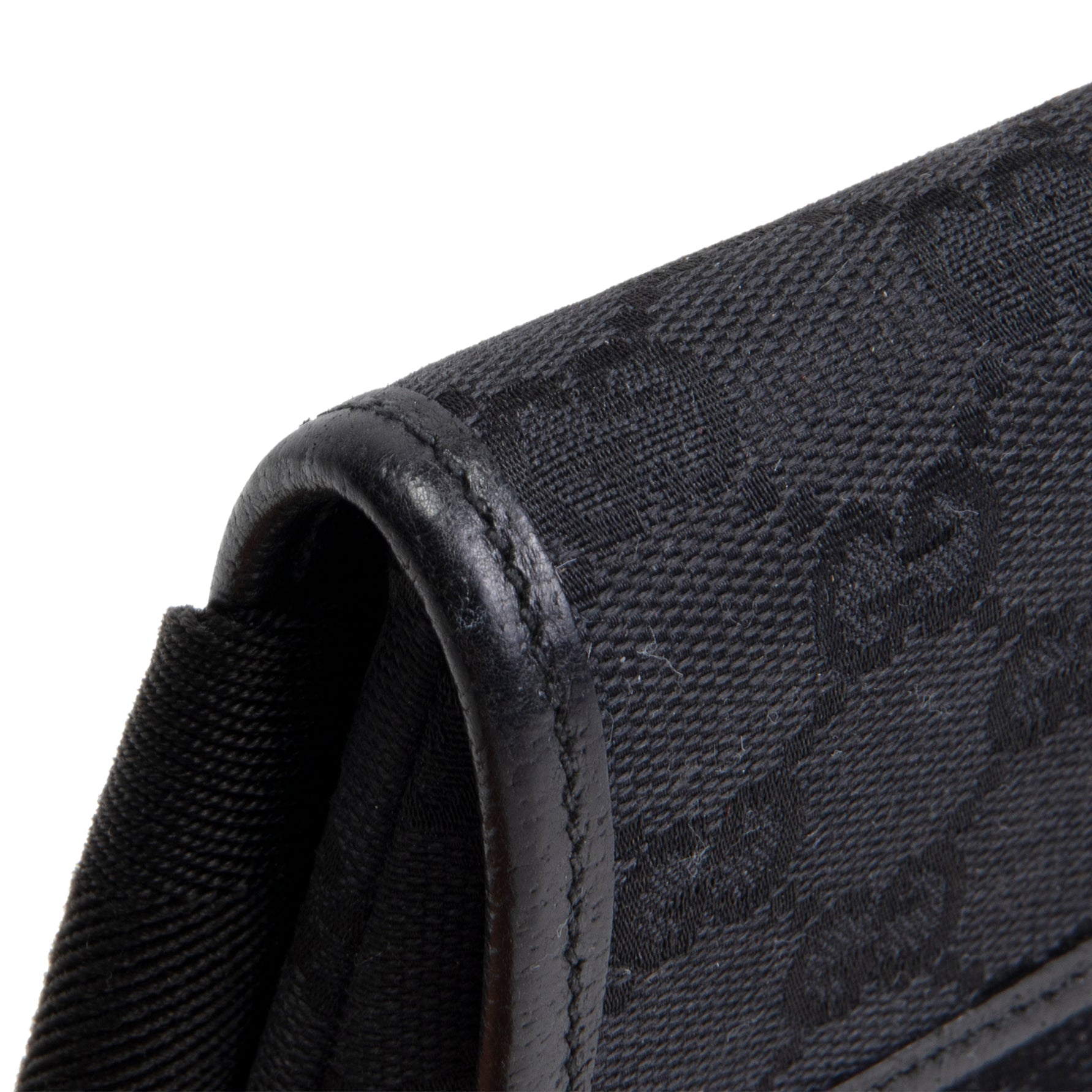 GU GG Canvas Waist Bag - Black OUTLET FINAL SALE