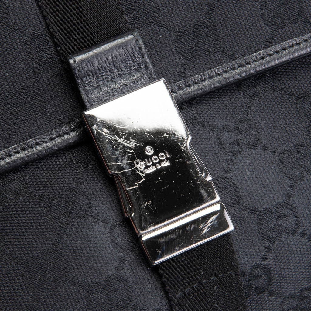 GU GG Canvas Waist Bag - Black OUTLET FINAL SALE