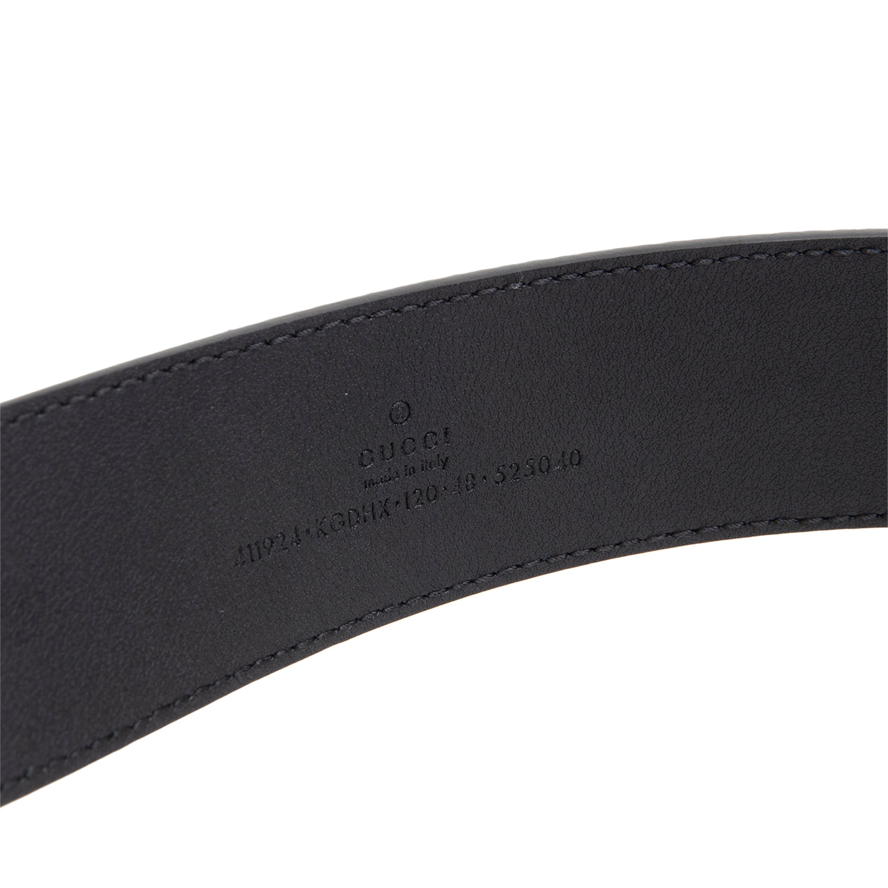 GU GG Supreme Interlocking G Belt - Black