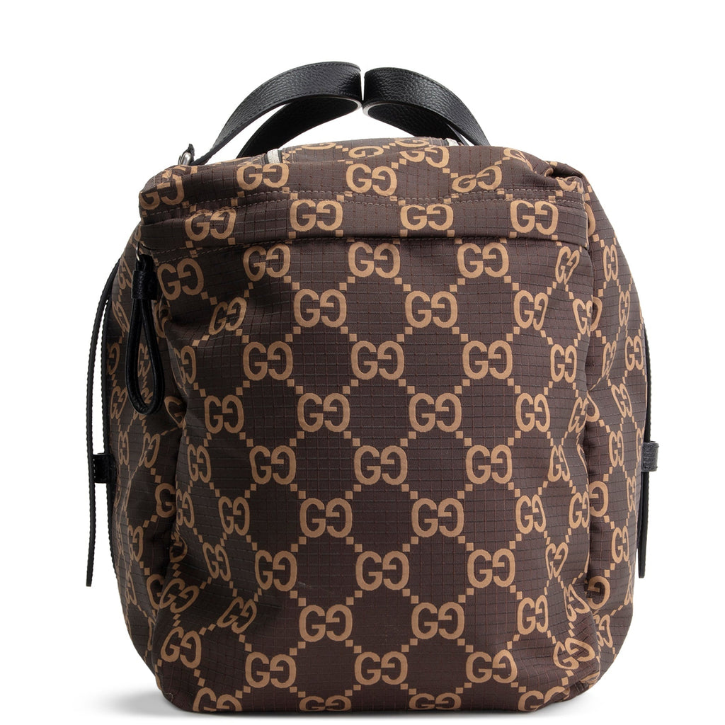 GU GG Nylon Ripstop Duffel Bag - Brown