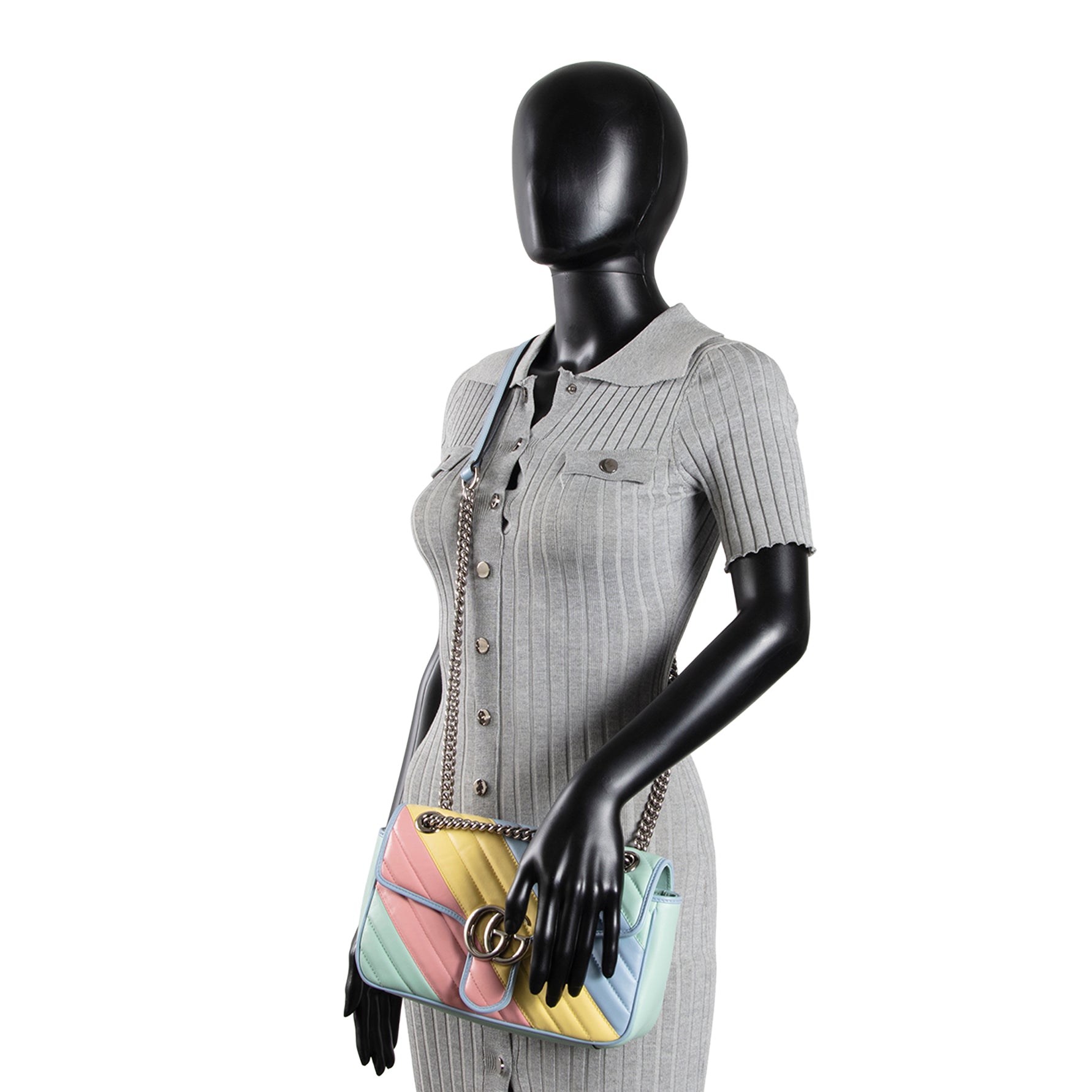 GU GG Marmont Shoulder Bag - Pastel Multicolor