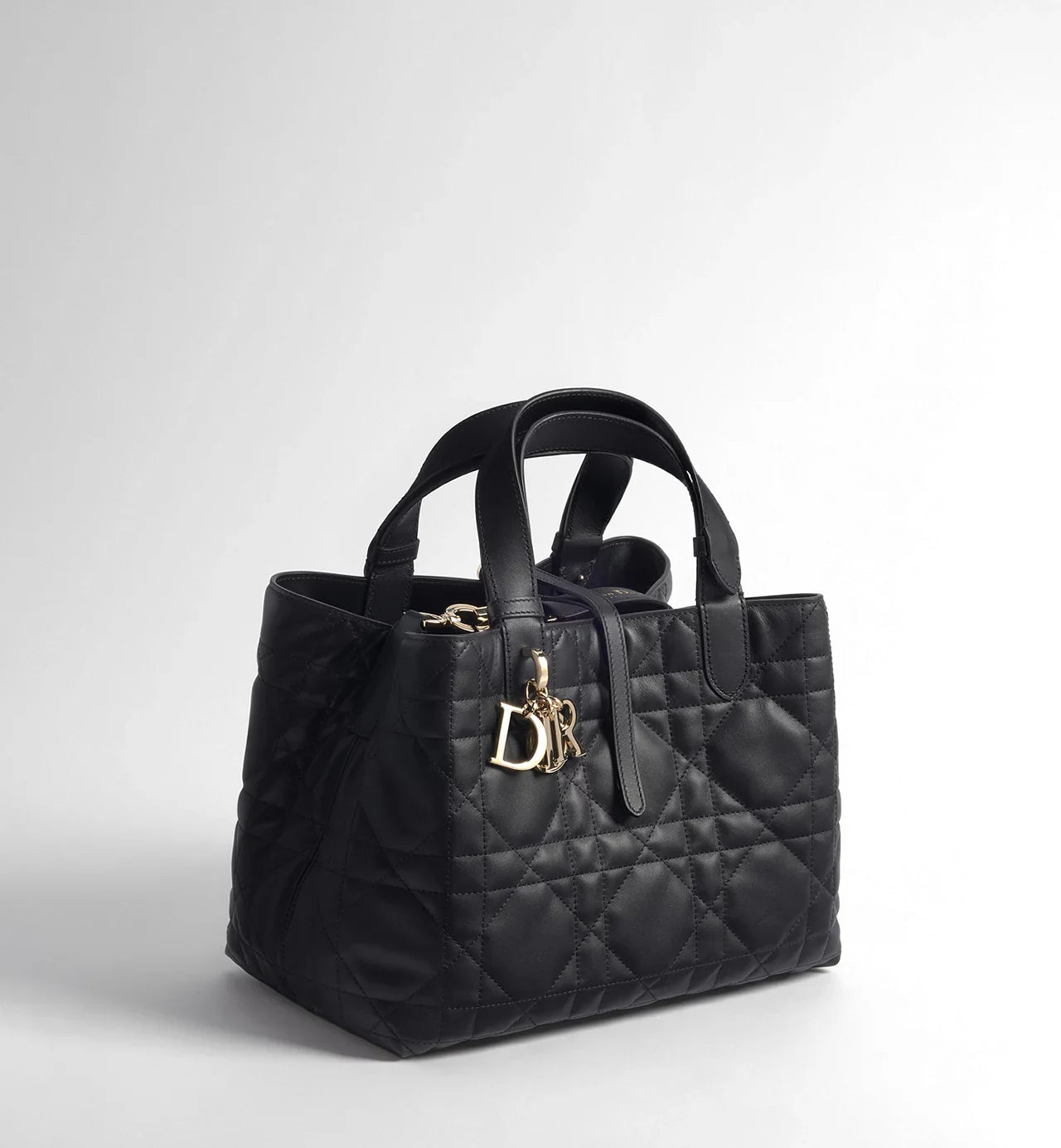Medium Di Toujours Bag Black Macrocannage Calfskin