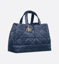 DIOR Toujours TOTE bag Medium Blue - full calfskin 28.5
