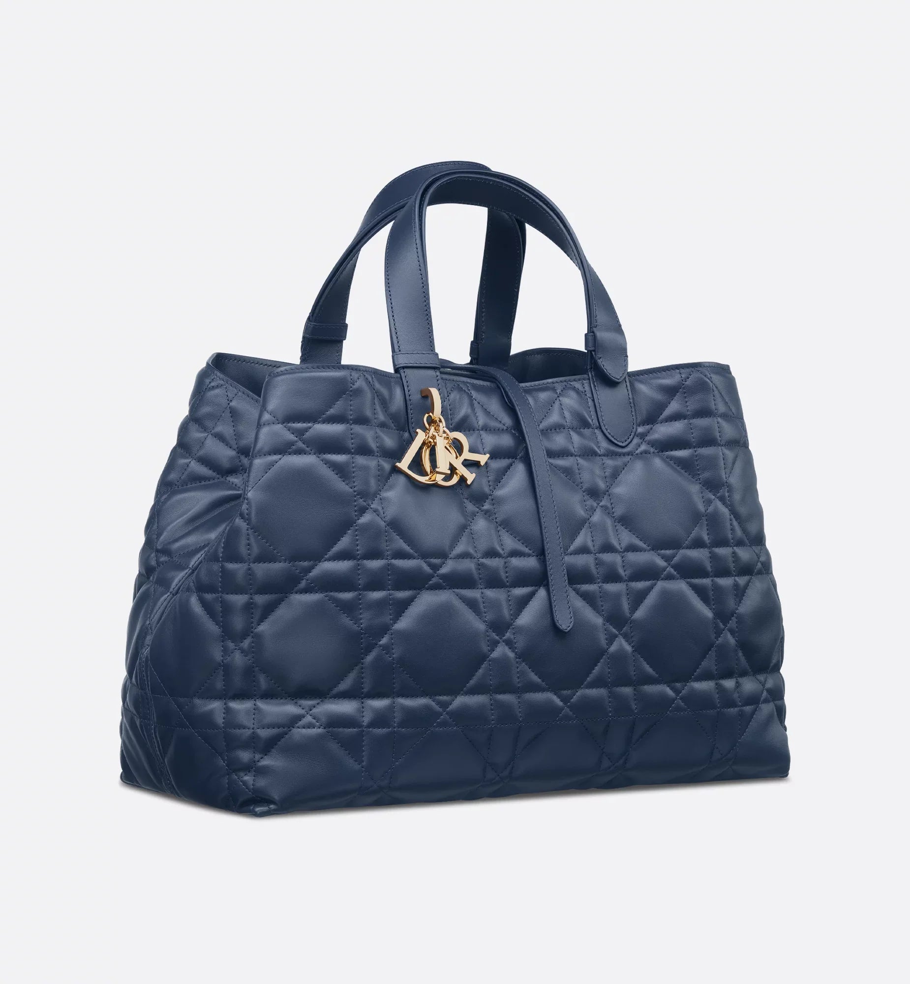 DIOR Toujours TOTE bag Medium Blue - full calfskin 28.5