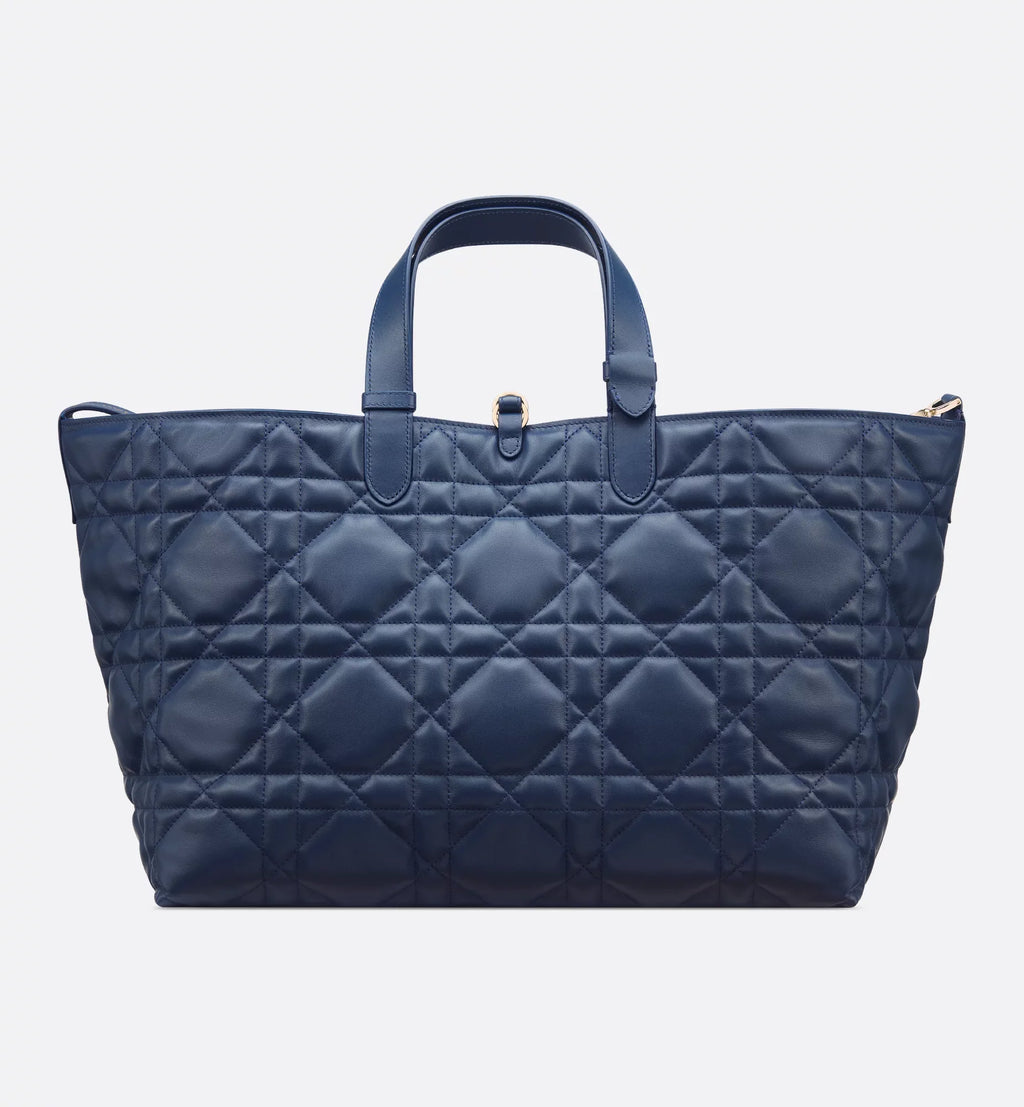 DIOR Toujours TOTE bag Medium Blue - full calfskin 28.5