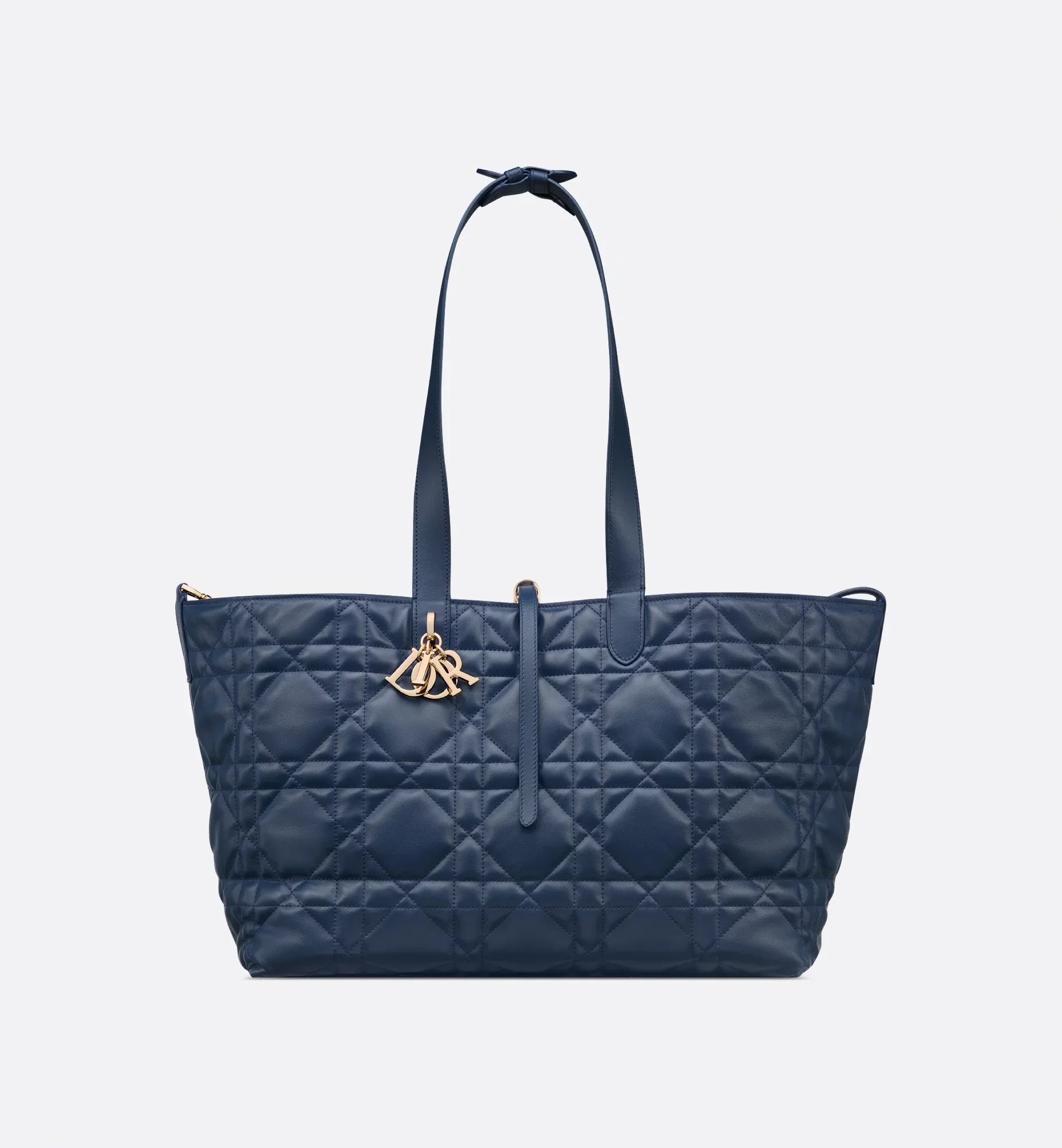 DIOR Toujours TOTE bag Medium Blue - full calfskin 28.5