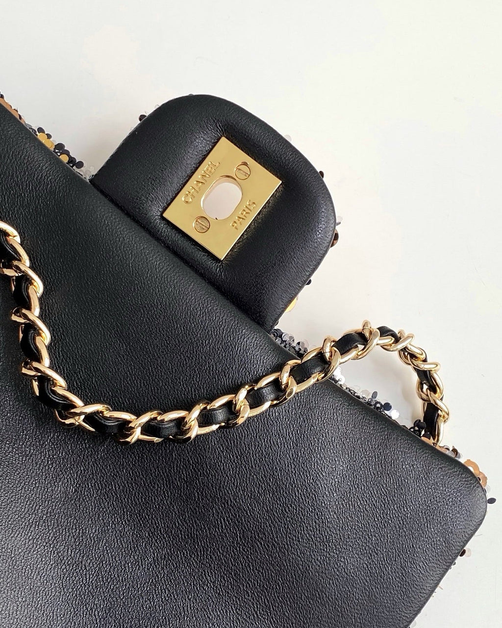 Golden Glam Sequin Bag