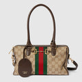 Borsetto medium boston bag in sand and brown